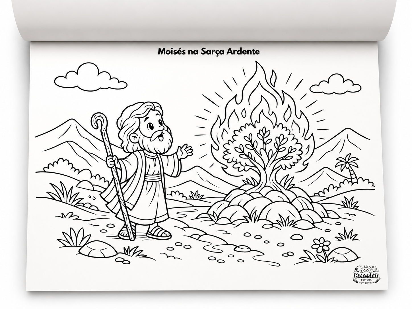 Livro de Colorir infantil - Colorindo as Escrituras - Bereshit Editora - Livro de Colorir da Bíblia - Imagem 3