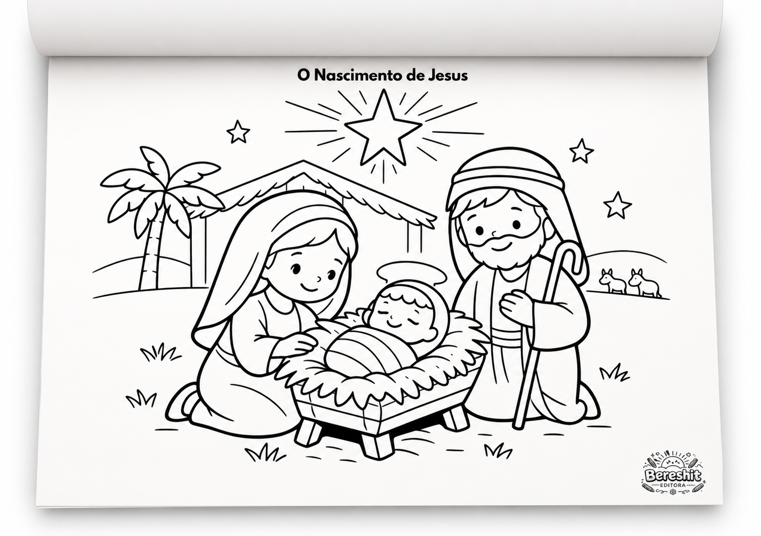 Livro de Colorir infantil - Colorindo as Escrituras - Bereshit Editora - Livro de Colorir da Bíblia - Imagem 4